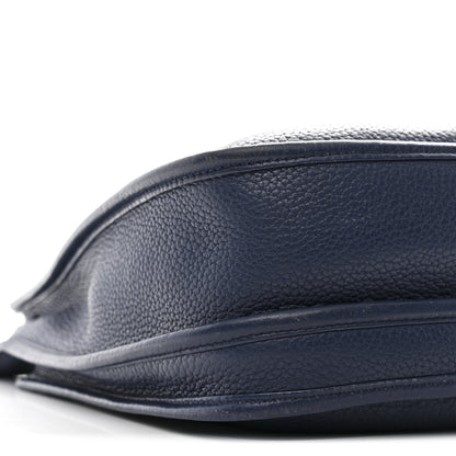 Hermes Taurillon Clemence Evelyne III PM Bleu Saphir 9 of 11