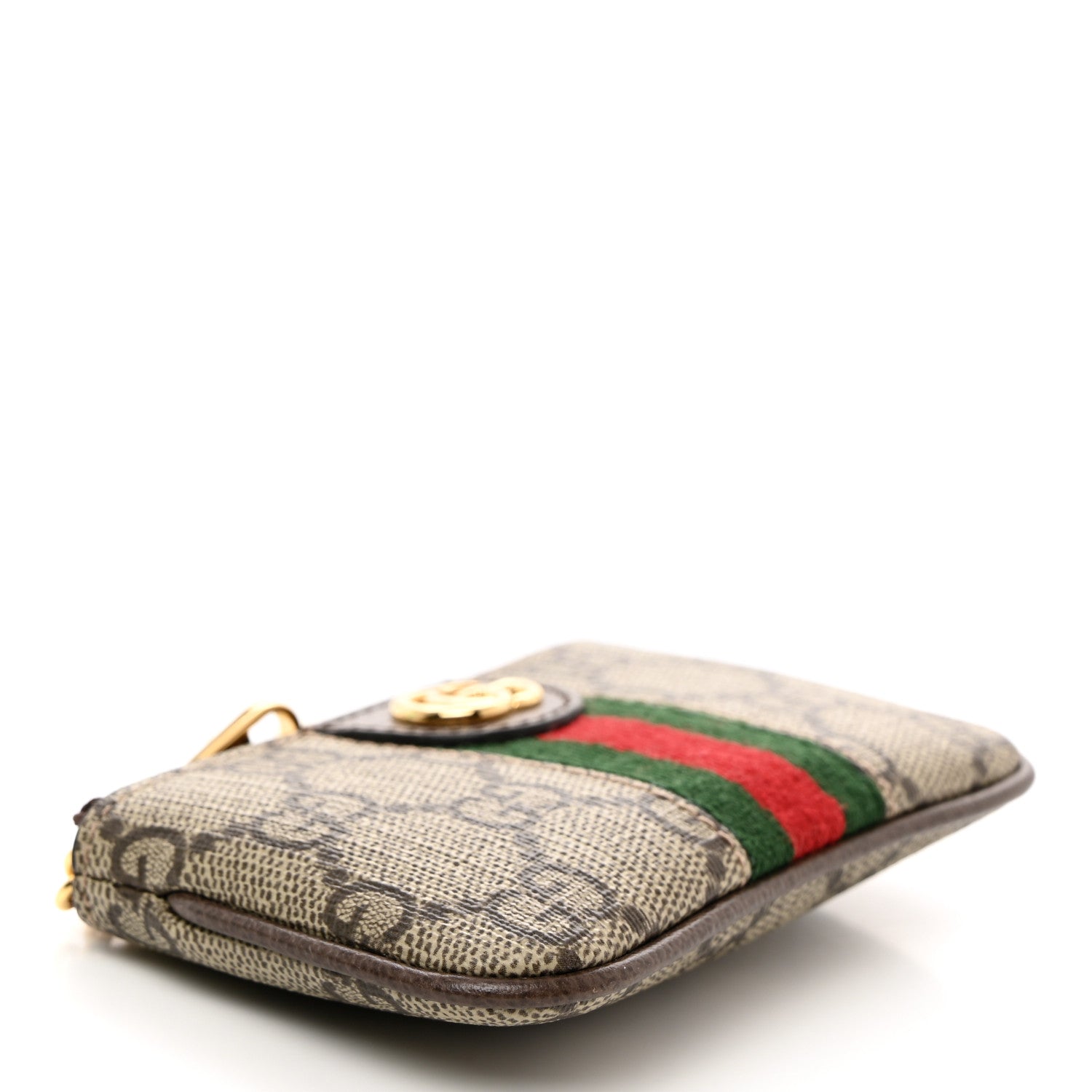 Gucci GG Supreme Monogram Web Ophidia Key Case Beige New Acero 4 of 7