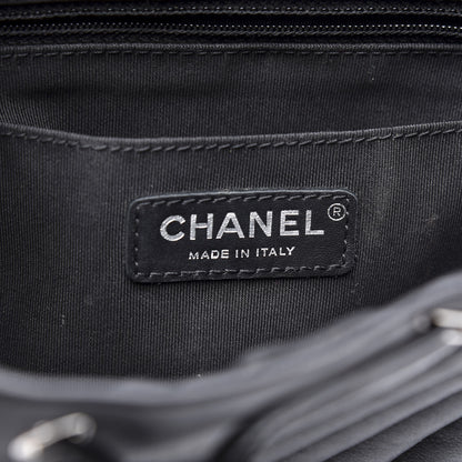 Chanel Calfskin Chevron Quilted Small Urban Spirit Backpack Black 7 of 11