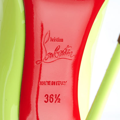 Christian Louboutin Patent So Kate 120 Pumps 36.5 Neon Yellow 7 of 8