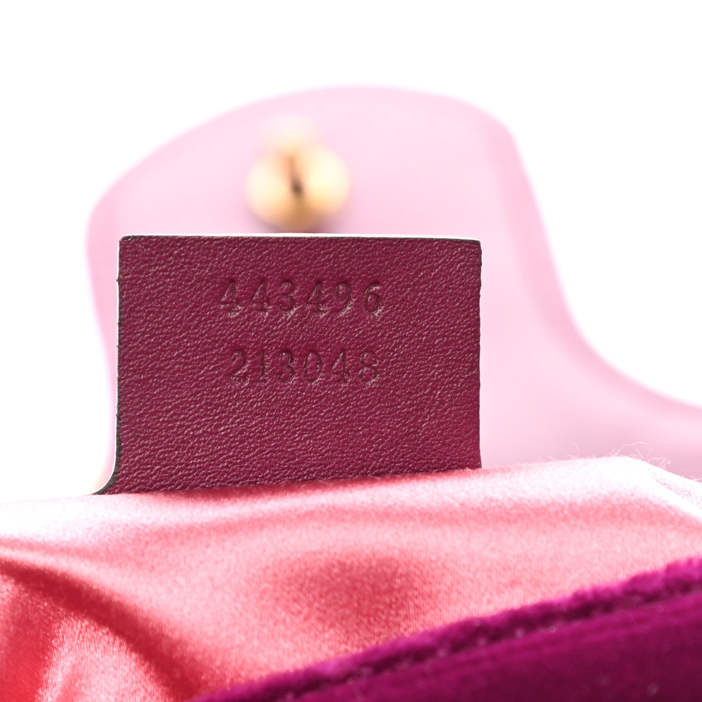 Velvet Matelasse Medium GG Marmont Shoulder Bag Fuchsia Violet Cyclamen