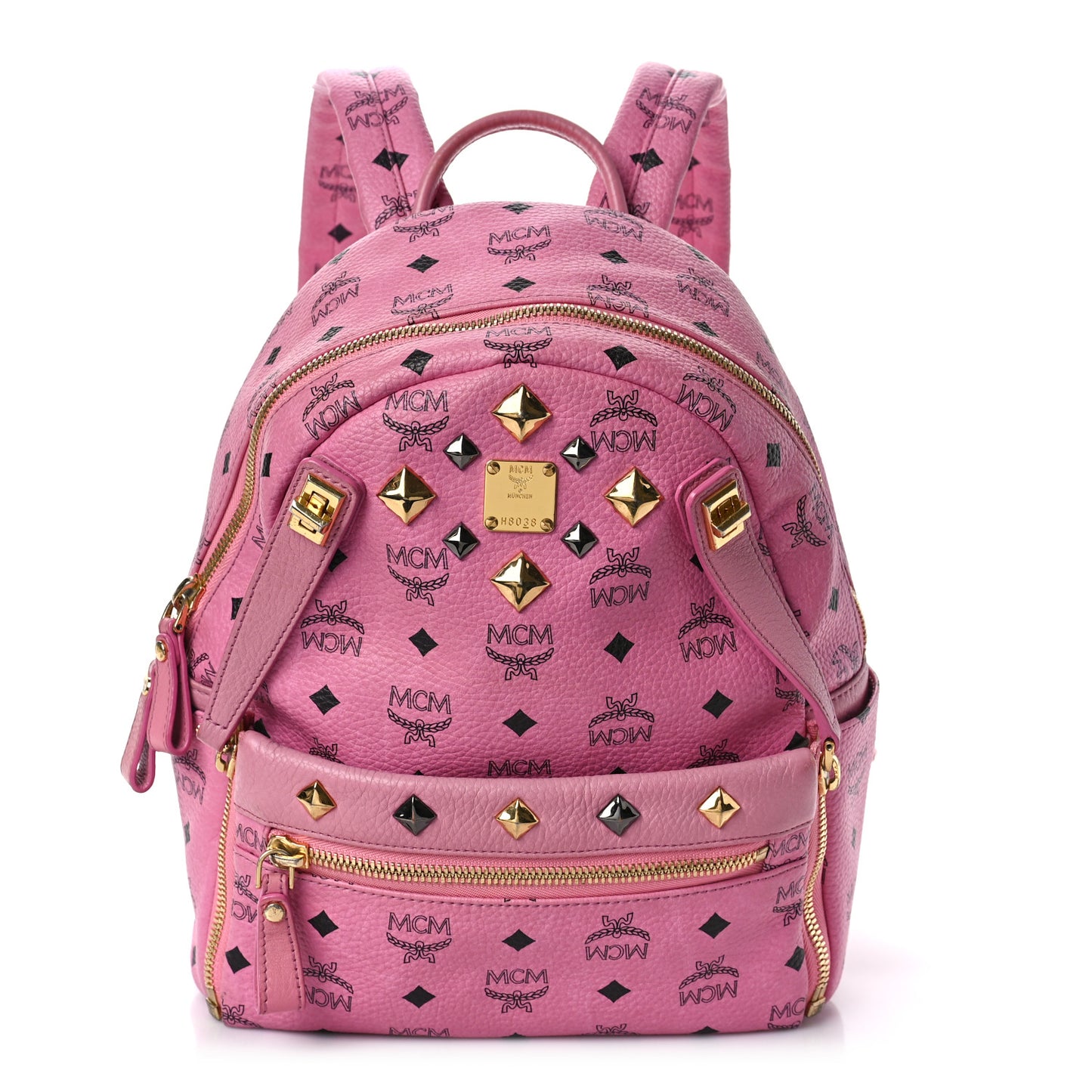 Visetos Studded Small Dual Stark Backpack Pink
