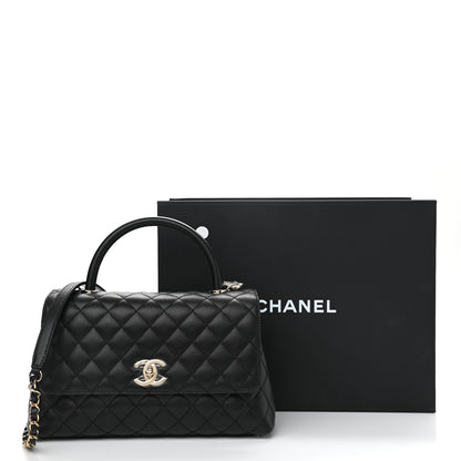 Chanel Caviar Quilted Small Coco Handle Flap Black 11 of 11