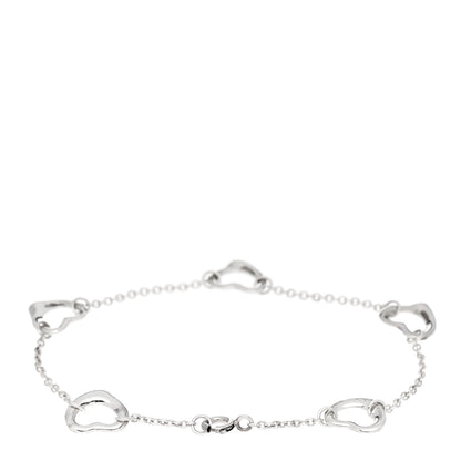 Tiffany Sterling Silver Elsa Peretti Open Heart Bracelet 2 of 3