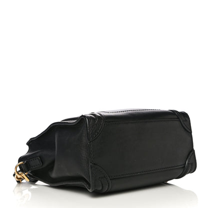 Celine Smooth Calfskin Nano Luggage Black 4 of 17