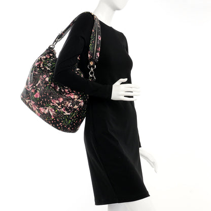 Givenchy Lambskin Roses Camouflage Print Medium Nightingale Black 2 of 8