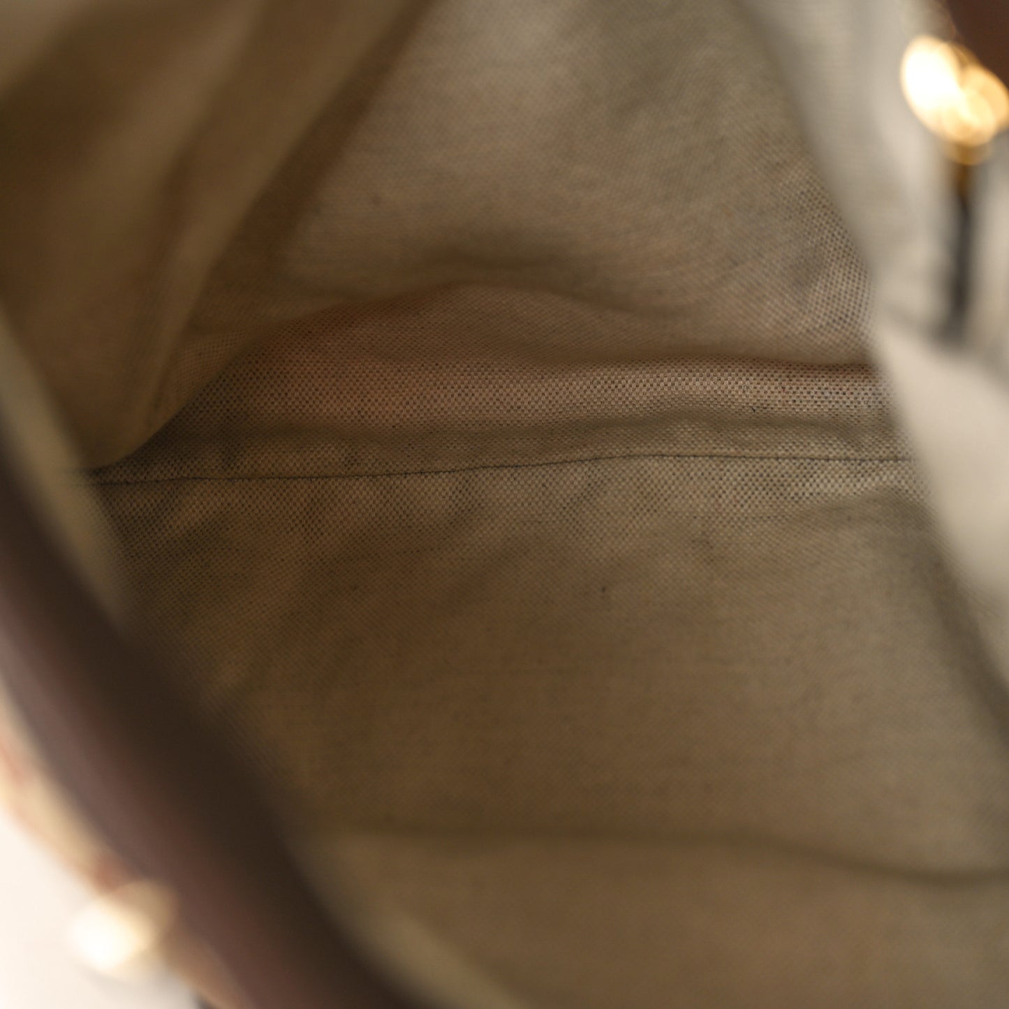 Monogram Textured Dollar Calfskin Horsebit 1955 Cinch Top Messenger Bag Beige Ebony Cocoa