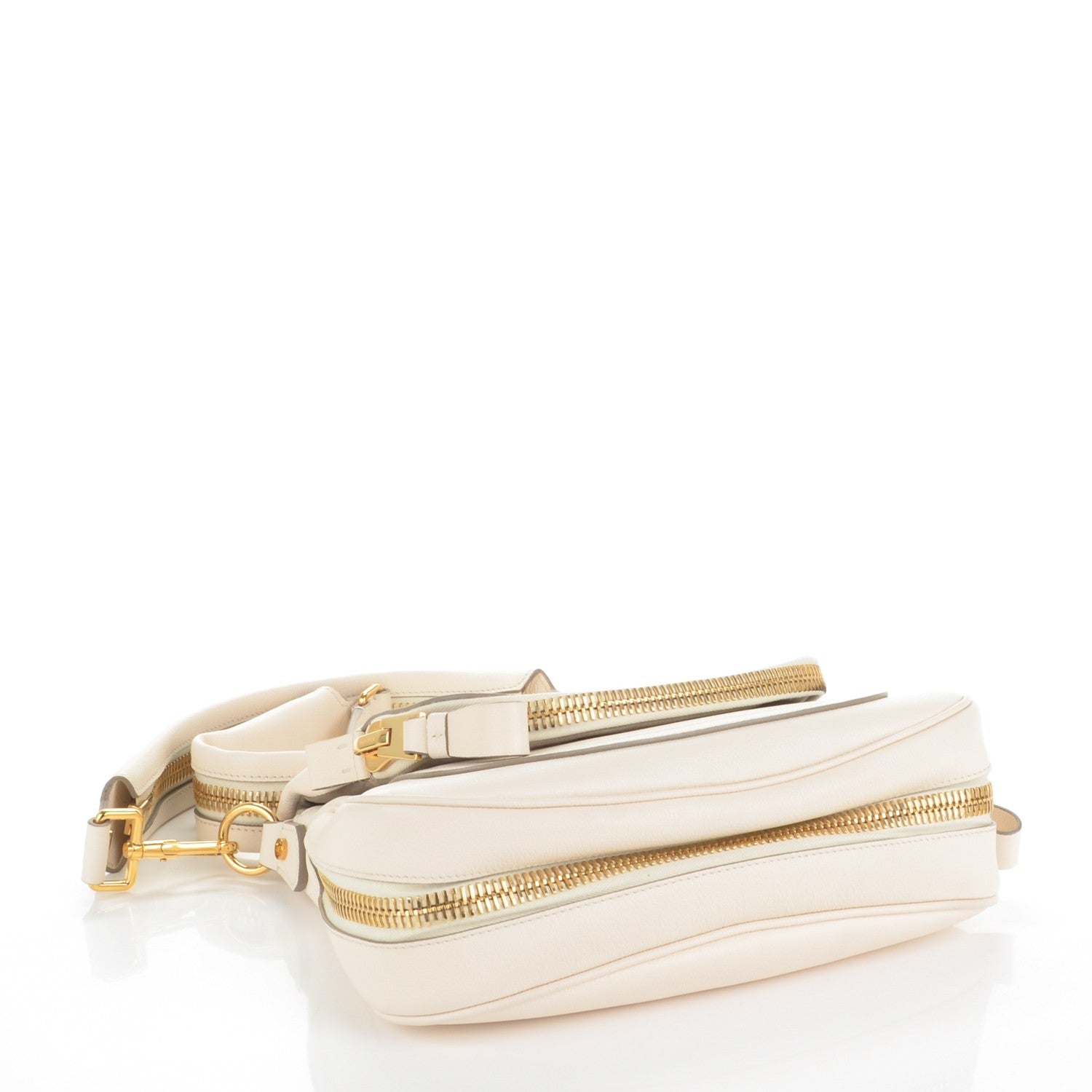 Tom Ford Grained Calfskin Medium Jennifer Crossbody Ivory 4 of 6