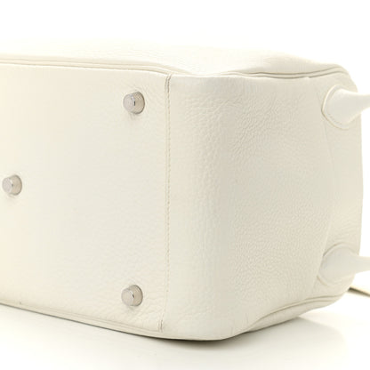 Hermes Taurillon Clemence Lindy 30 White 10 of 12