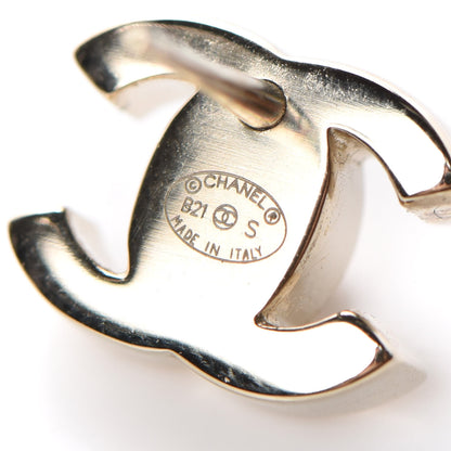 Chanel Metal CC Turnlock Earrings Gold 4 of 4
