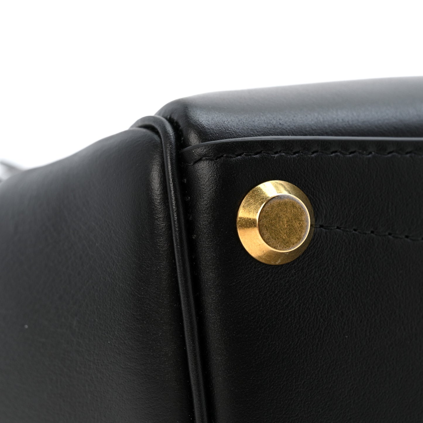 Smooth Calfskin Mini Bel Air Carry All Bag Black