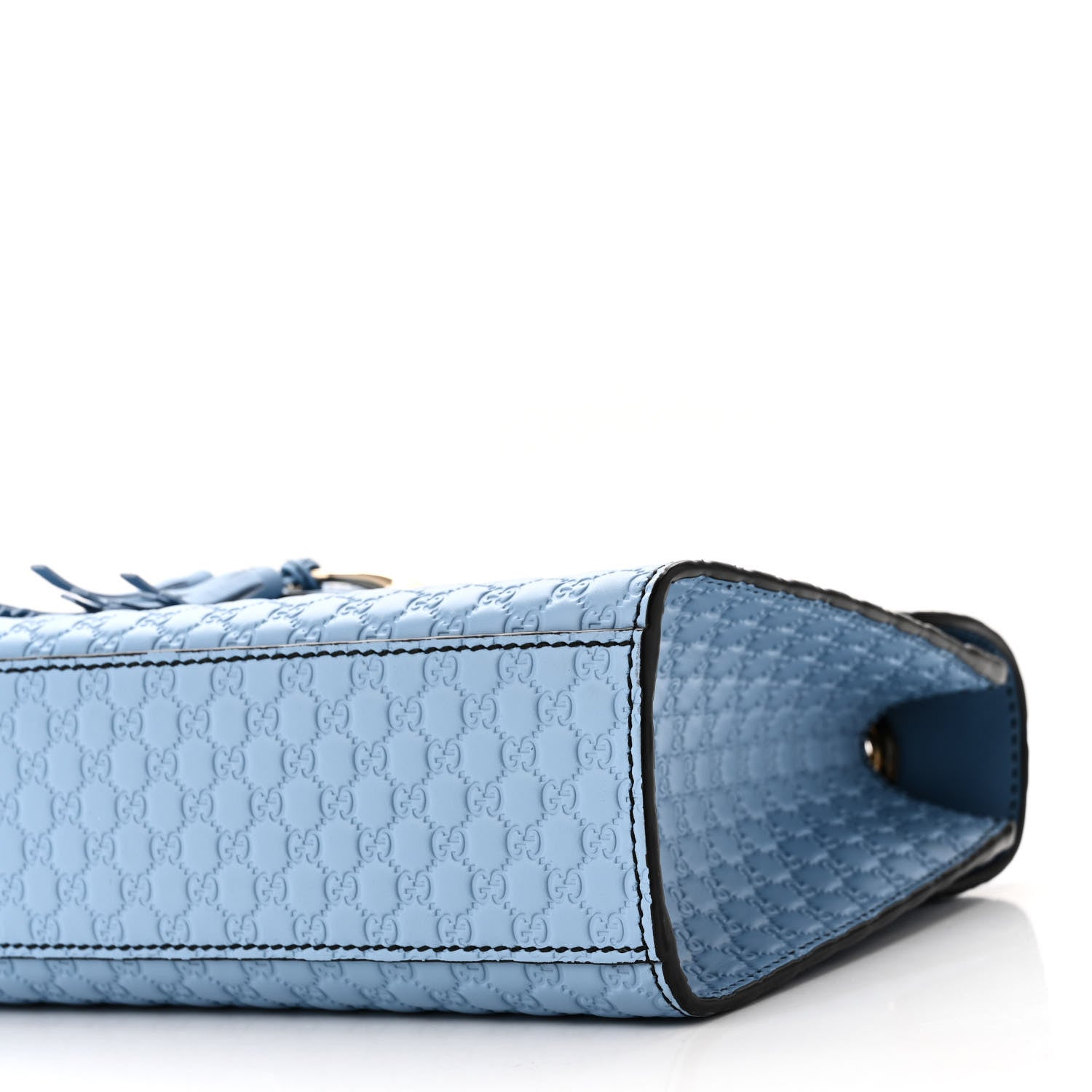 Gucci Microguccissima Medium Emily Chain Shoulder Bag Mineral Blue 10 of 11