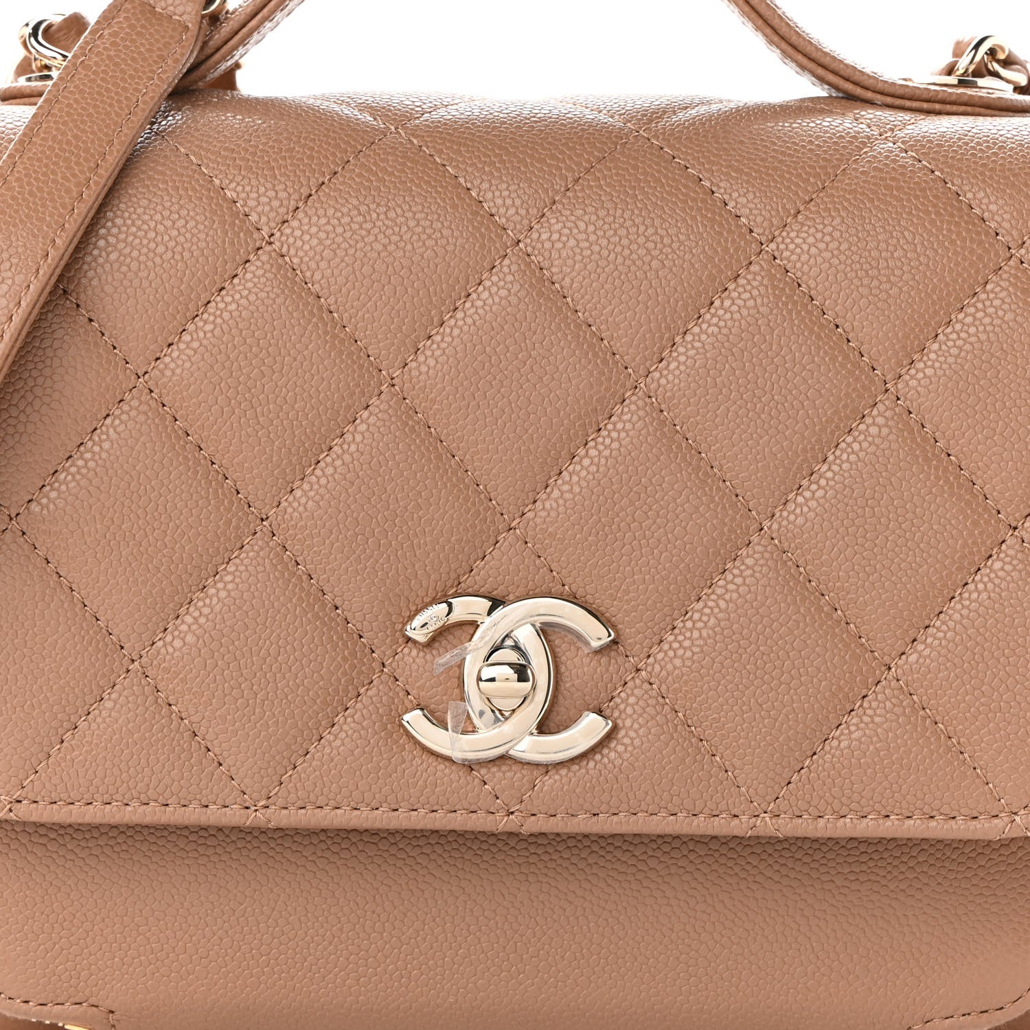 Chanel Caviar Quilted Medium Business Affinity Flap Beige 8 of 10