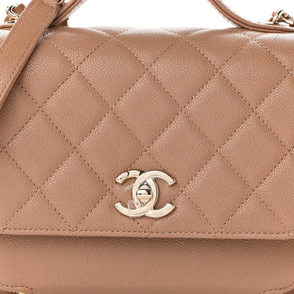 Chanel Caviar Quilted Medium Business Affinity Flap Beige 8 of 10