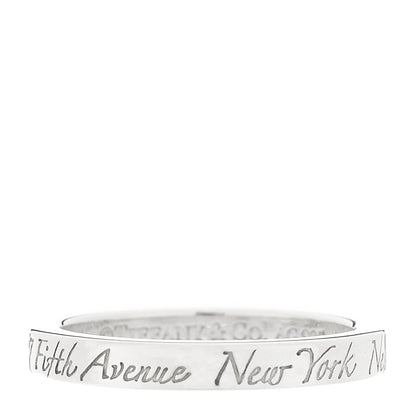 Tiffany Sterling Silver Narrow Notes Ring 52 6 1 of 4