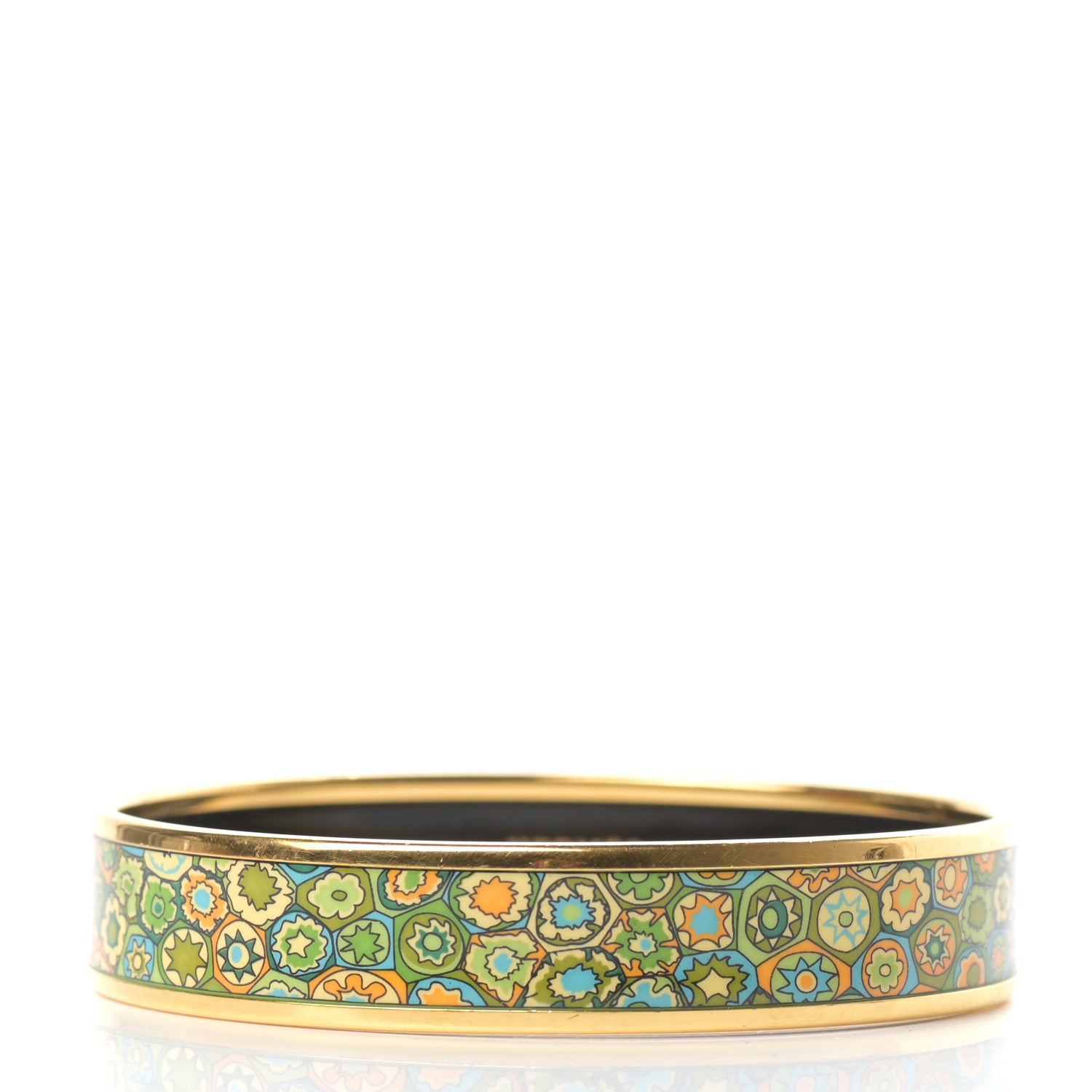Hermes Enamel Printed Millefiori Medium Bracelet 70 1 of 5