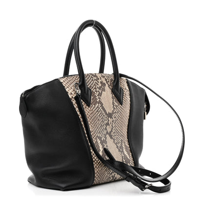 Louis Vuitton Snakeskin Soft Lockit PM Black 3 of 10