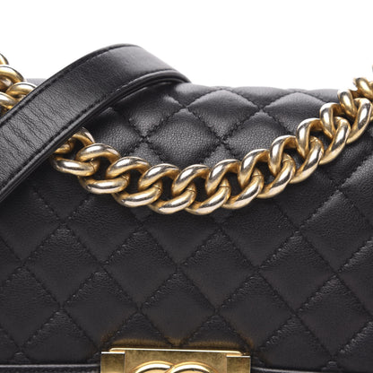 Chanel Lambskin Quilted Small Boy Flap Black 8 of 14