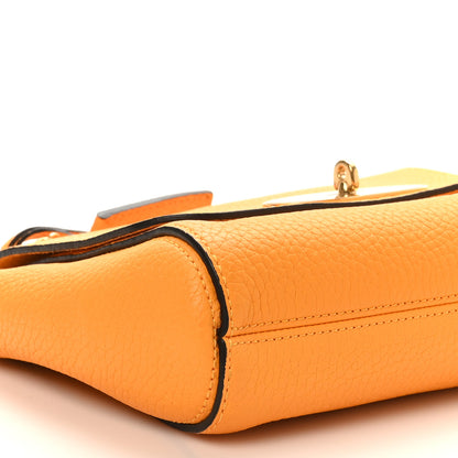 Mulberry Small Classic Grain Calfskin Small Lily Flap Deep Amber 8 of 9