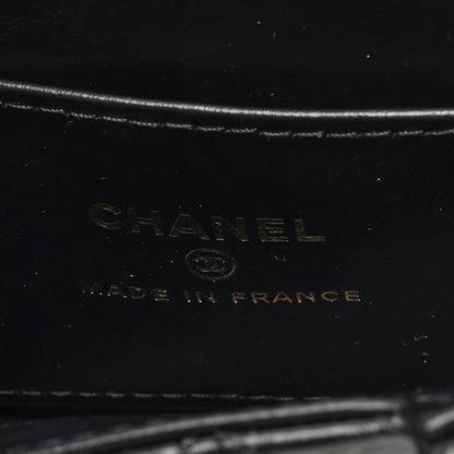 Chanel Shiny Aged Calfskin Quilted Mini Nano Kelly Shopper Black 6 of 11