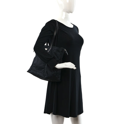 Prada Tessuto Nylon Saffiano Tote Black 2 of 11