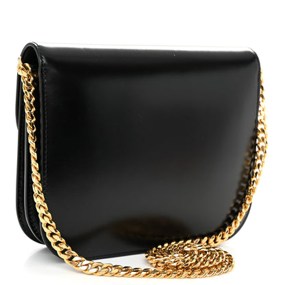 Celine Shiny Calfskin College Triomphe Black 3 of 10