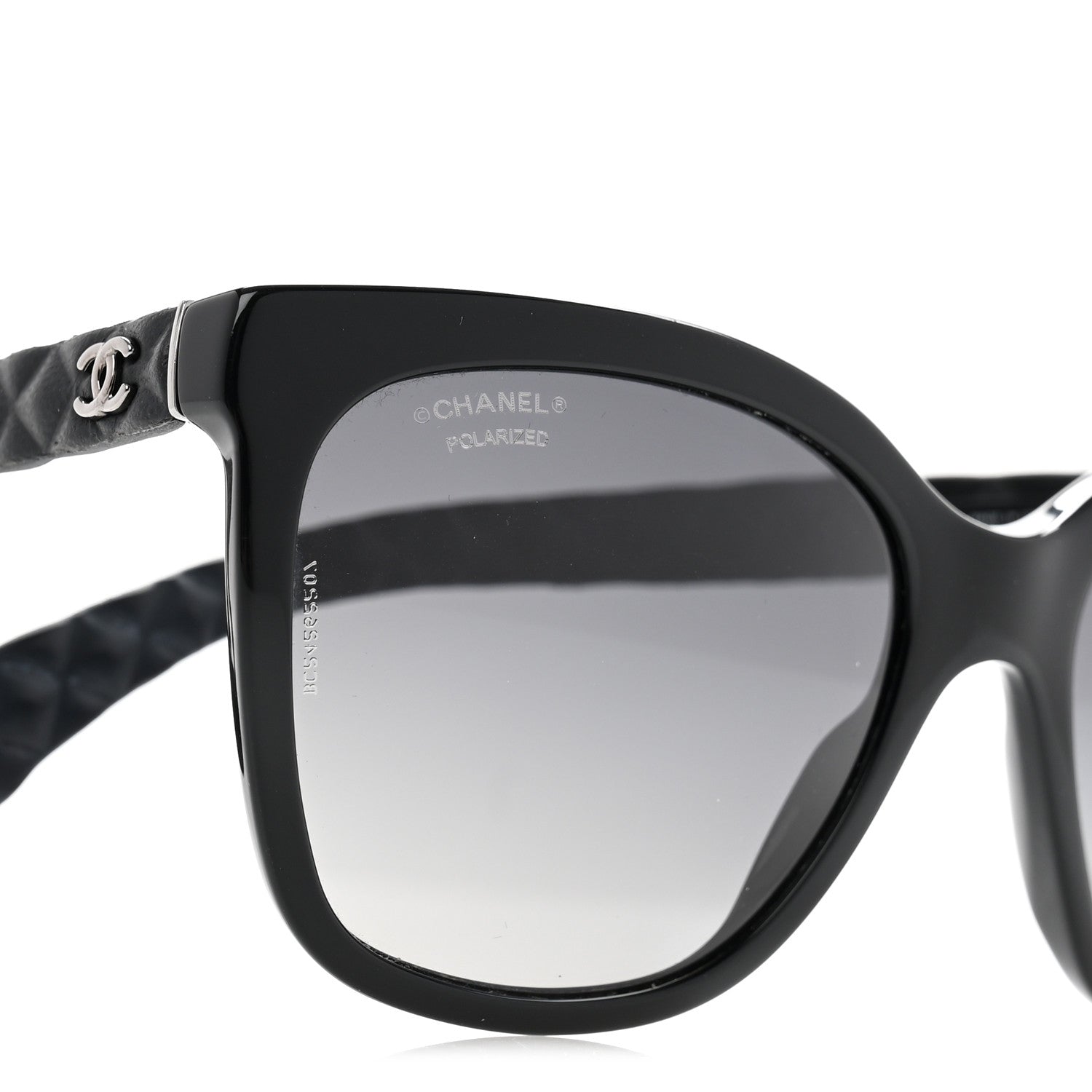 Chanel Acetate Quilted Polarized Butterfly CC Sunglasses 5288-Q Black 7 of 7