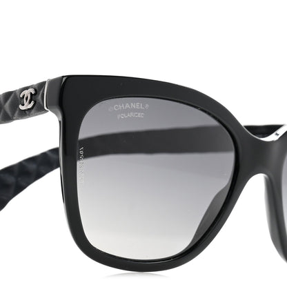 Chanel Acetate Quilted Polarized Butterfly CC Sunglasses 5288-Q Black 7 of 7
