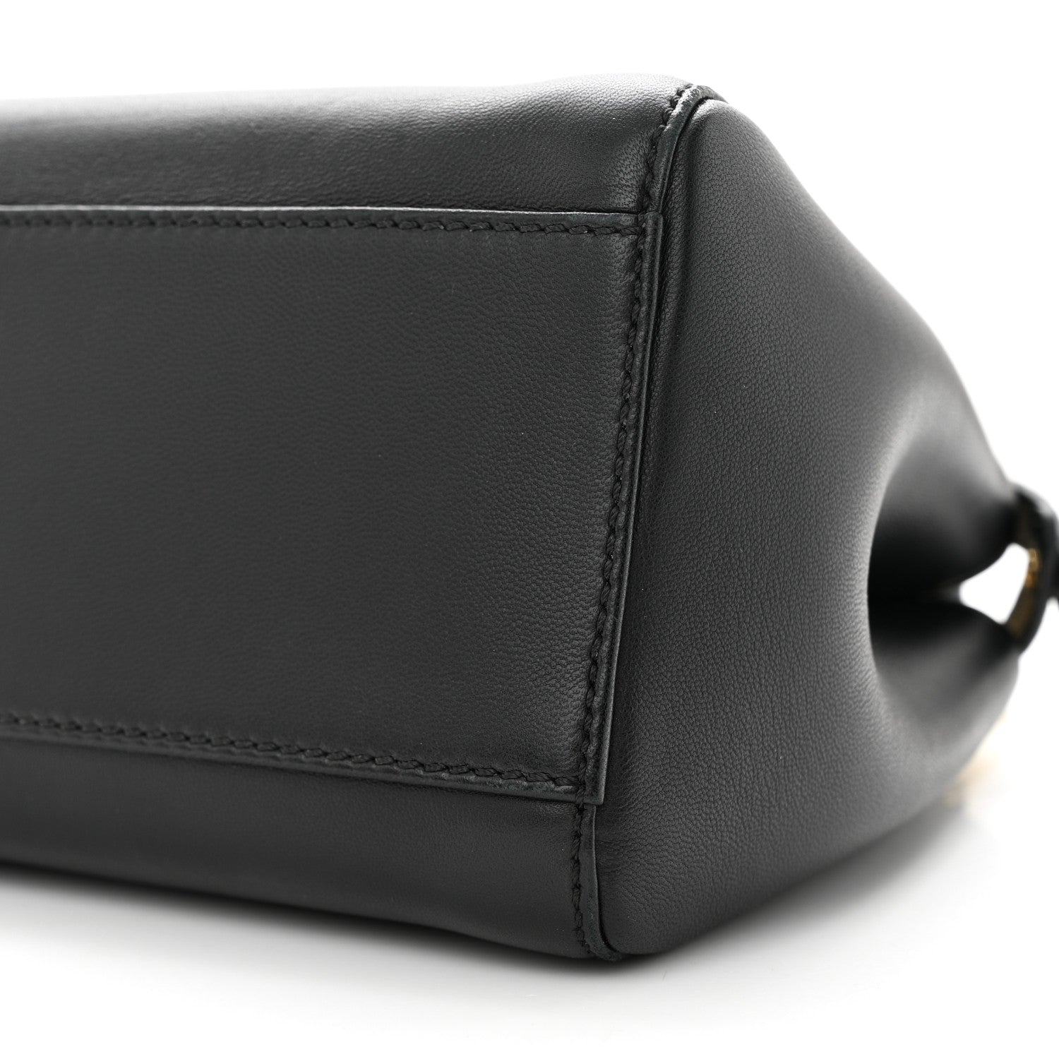 Fendi Nappa Mini Peekaboo Iconic Satchel Black 9 of 9