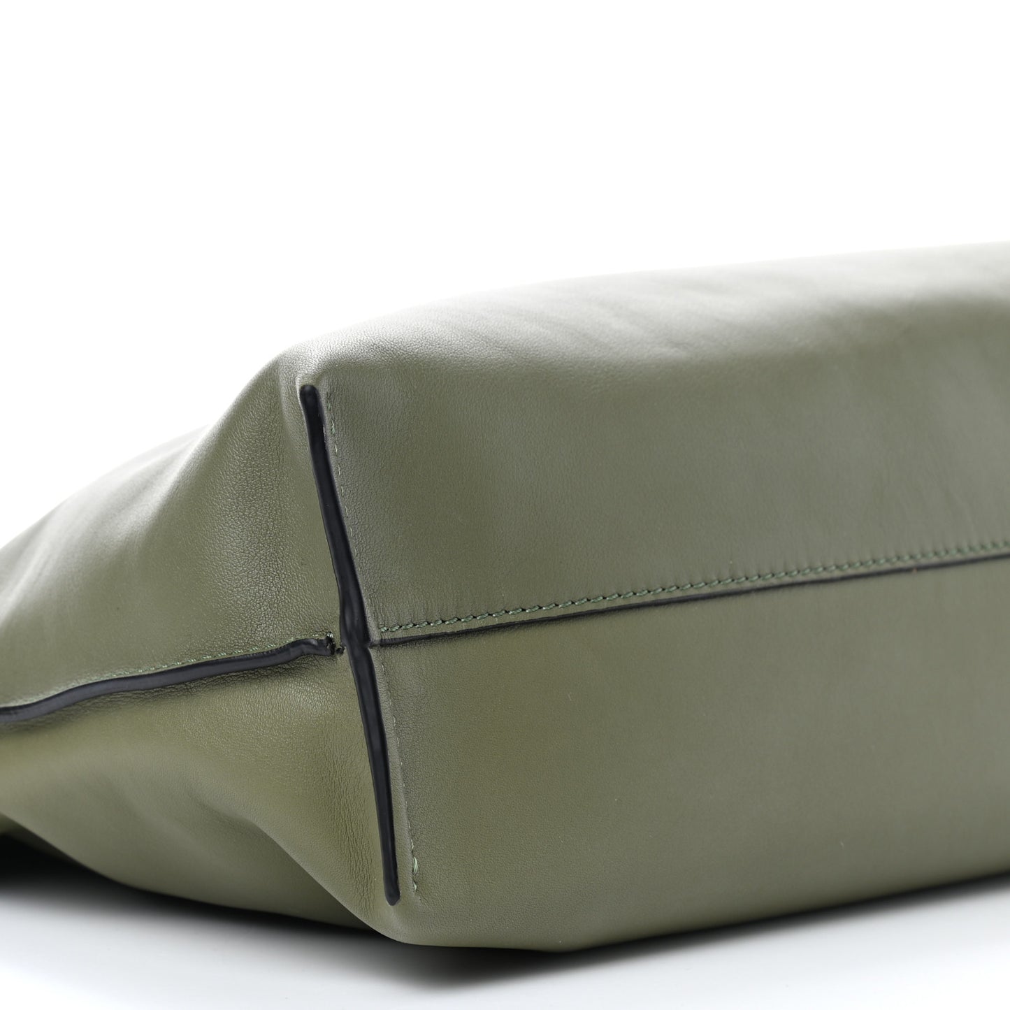 Calfskin Small Flamenco Knot Bag Avocado Green