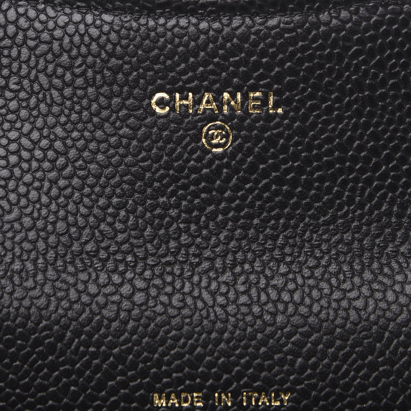 Caviar Quilted Flap Card Holder Black