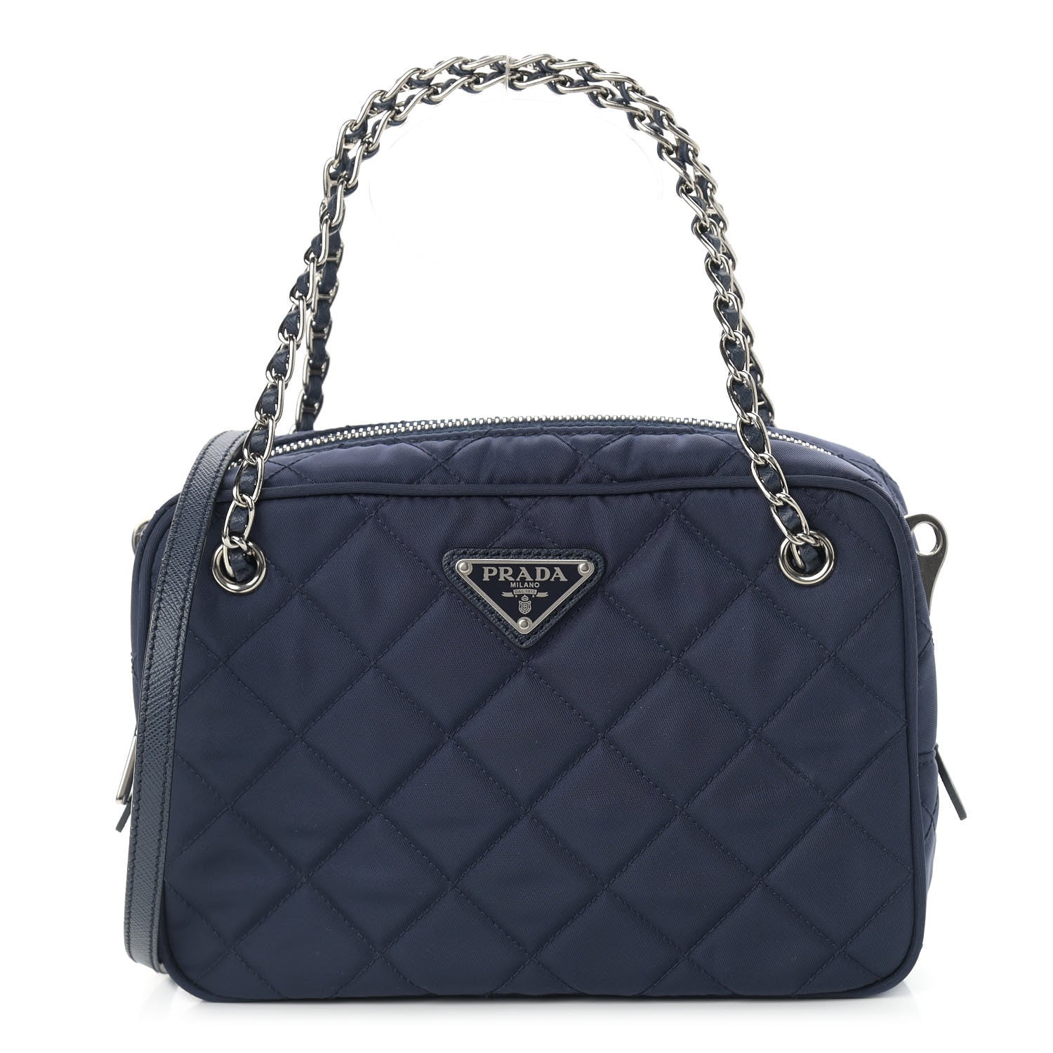Prada Nylon Tessuto Impuntu Quilted Crossbody Bag Baltico 1 of 16