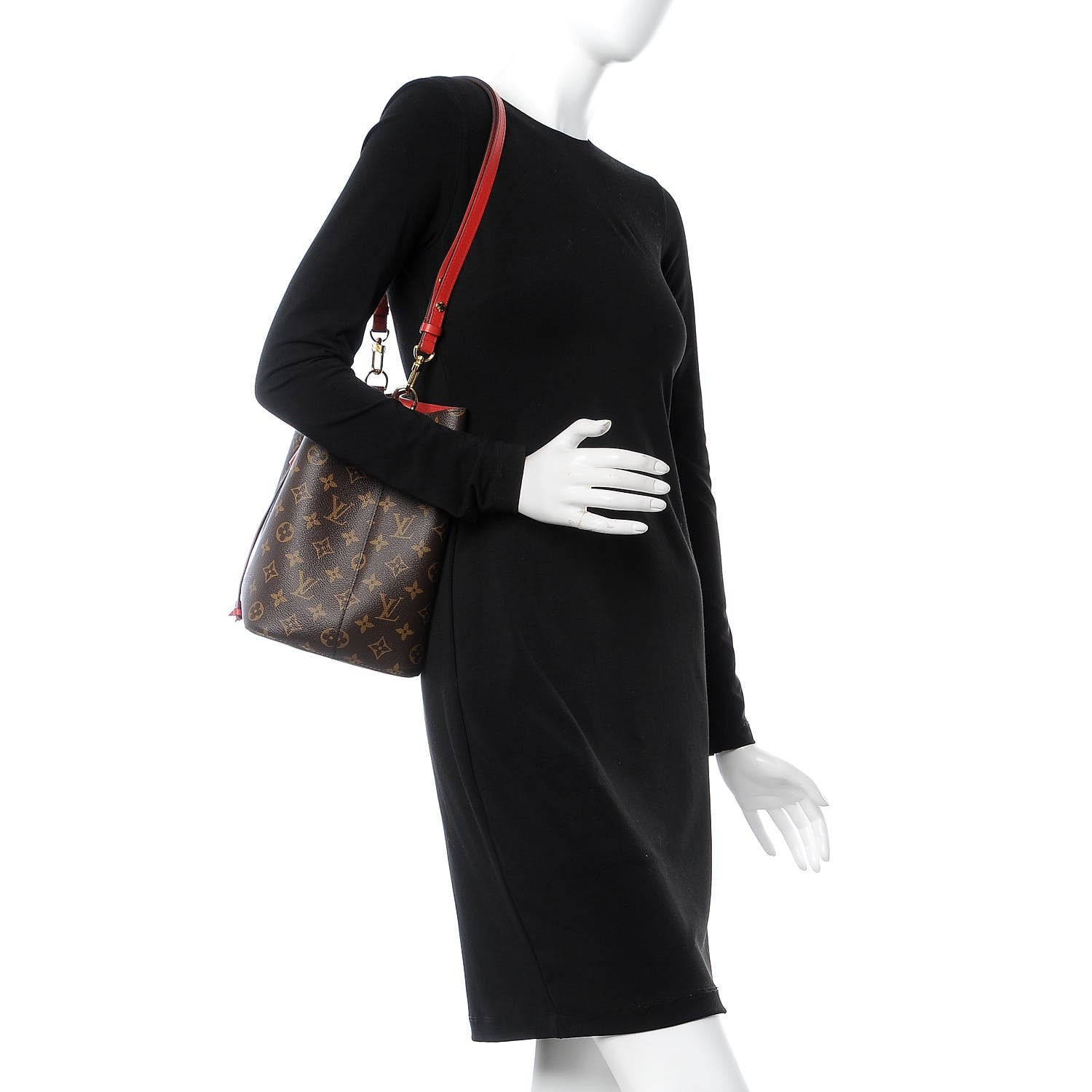 Louis Vuitton Monogram Neonoe MM Coquelicot 2 of 7