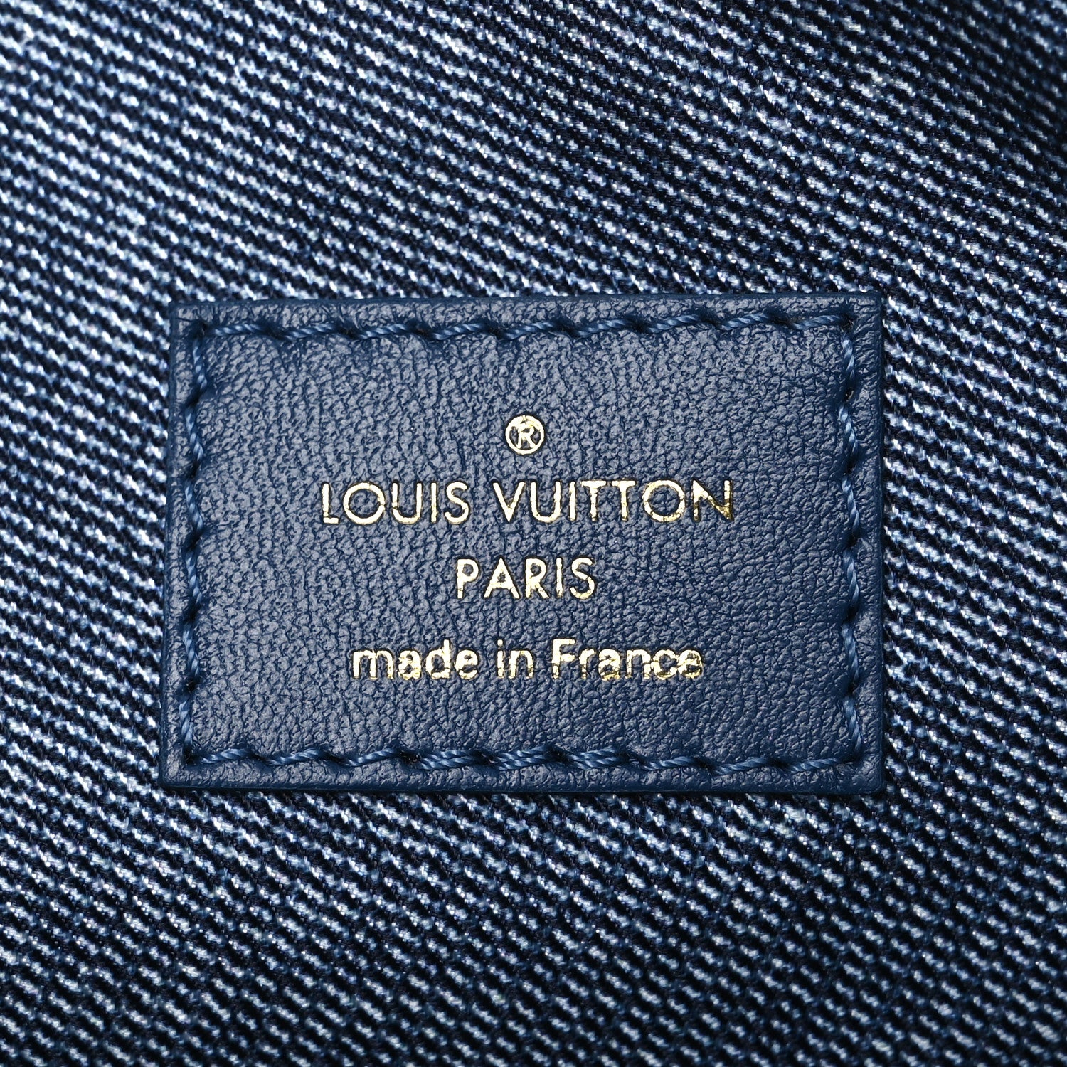 Louis Vuitton Lambskin Embossed Monogram Coussin PM Denim Blue 6 of 11