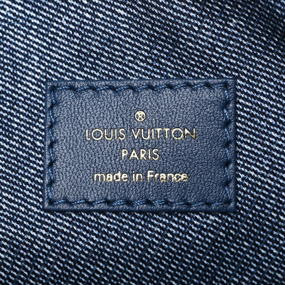 Louis Vuitton Lambskin Embossed Monogram Coussin PM Denim Blue 6 of 11