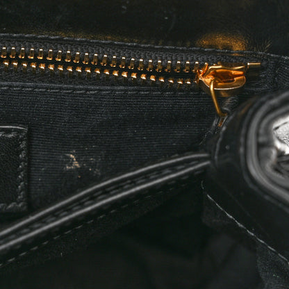 Saint Laurent Calfskin Y Quilted Monogram Toy Loulou Crossbody Bag Black 12 of 13