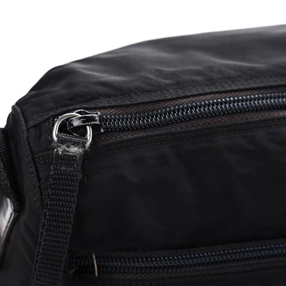 Prada Nylon Flat Messenger Bag Black 13 of 14