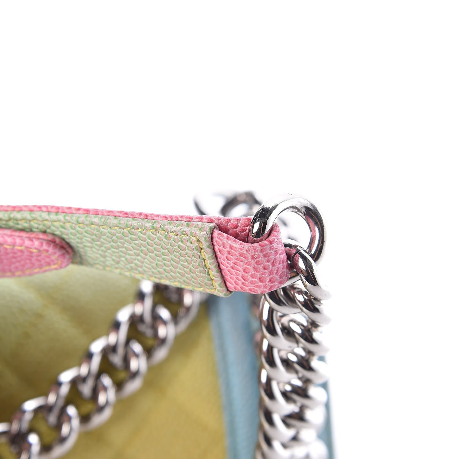 Chanel Caviar Quilted Medium Cuba Rainbow Boy Flap Multicolor 13 of 14