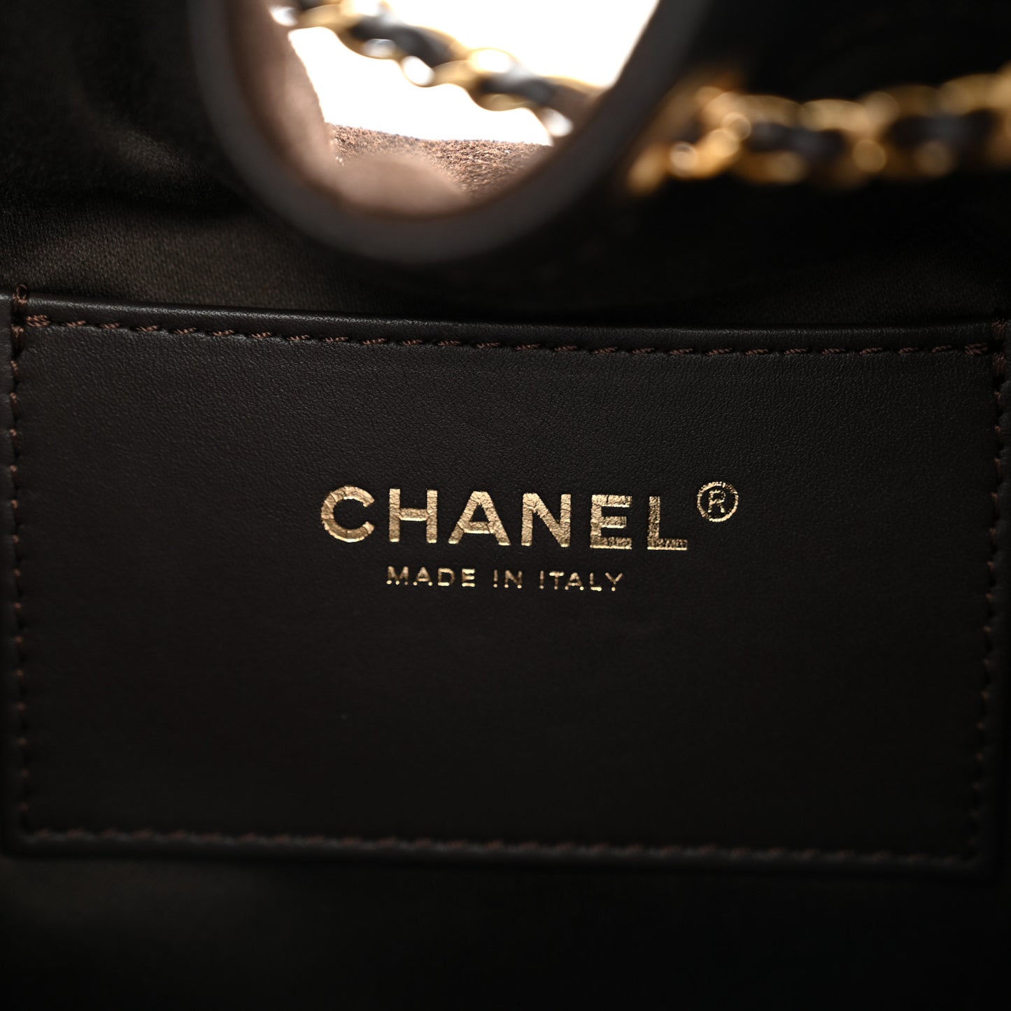 Suede Quilted Small Chanel 25 Handbag Dark Brown