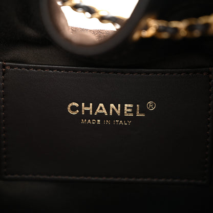 Chanel Suede Quilted Small Chanel 25 Handbag Dark Brown 5 of 9