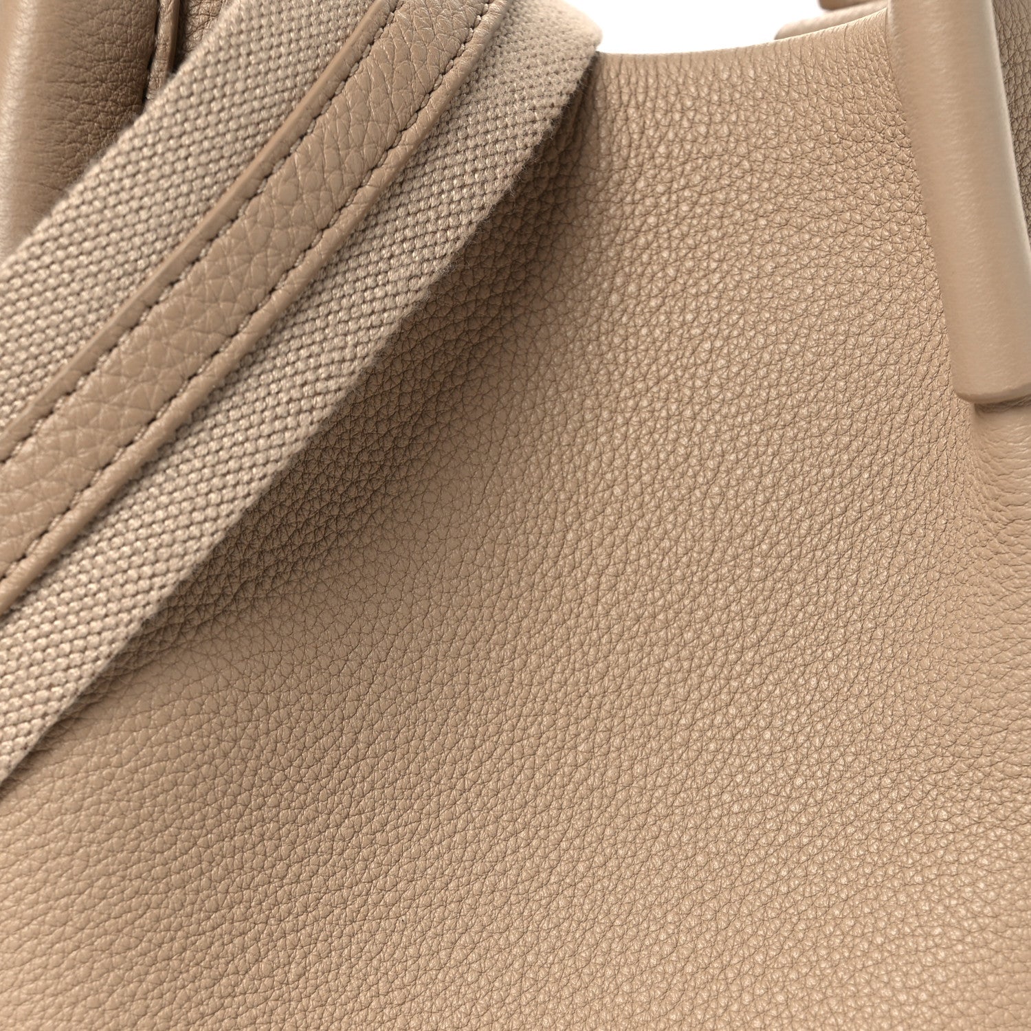 Loro Piana Grained Calfskin Micro Bale Bag Light Mastic 7 of 10