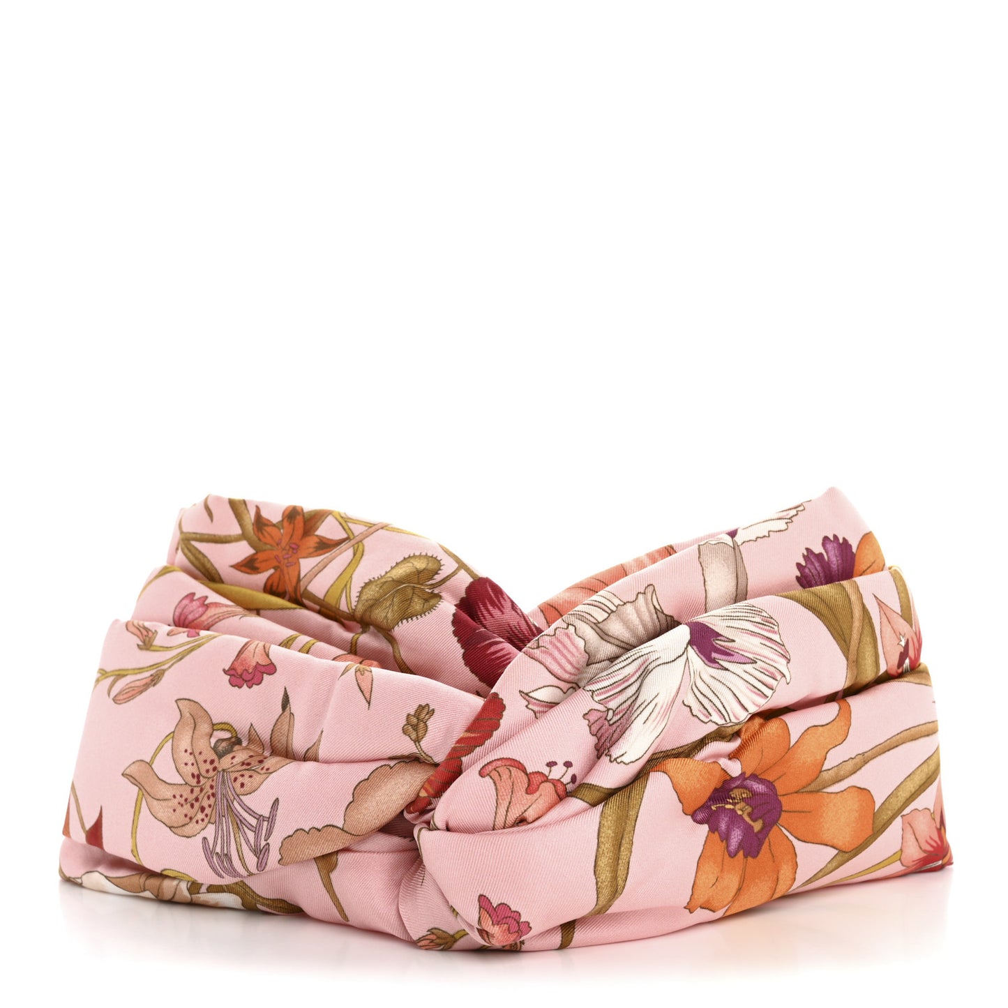Silk Floral Print Headband M Multicolor