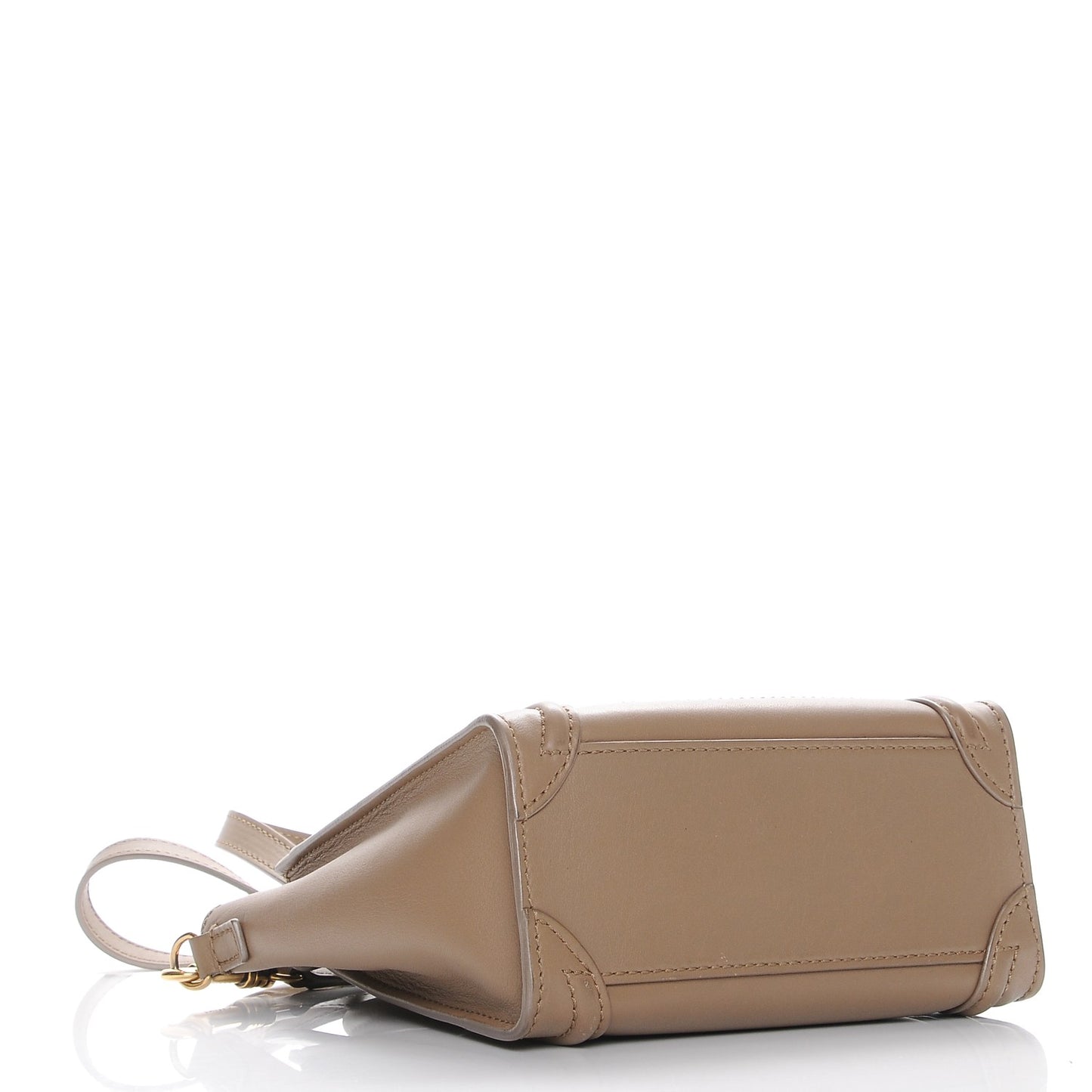 Smooth Calfskin Nano Luggage Camel