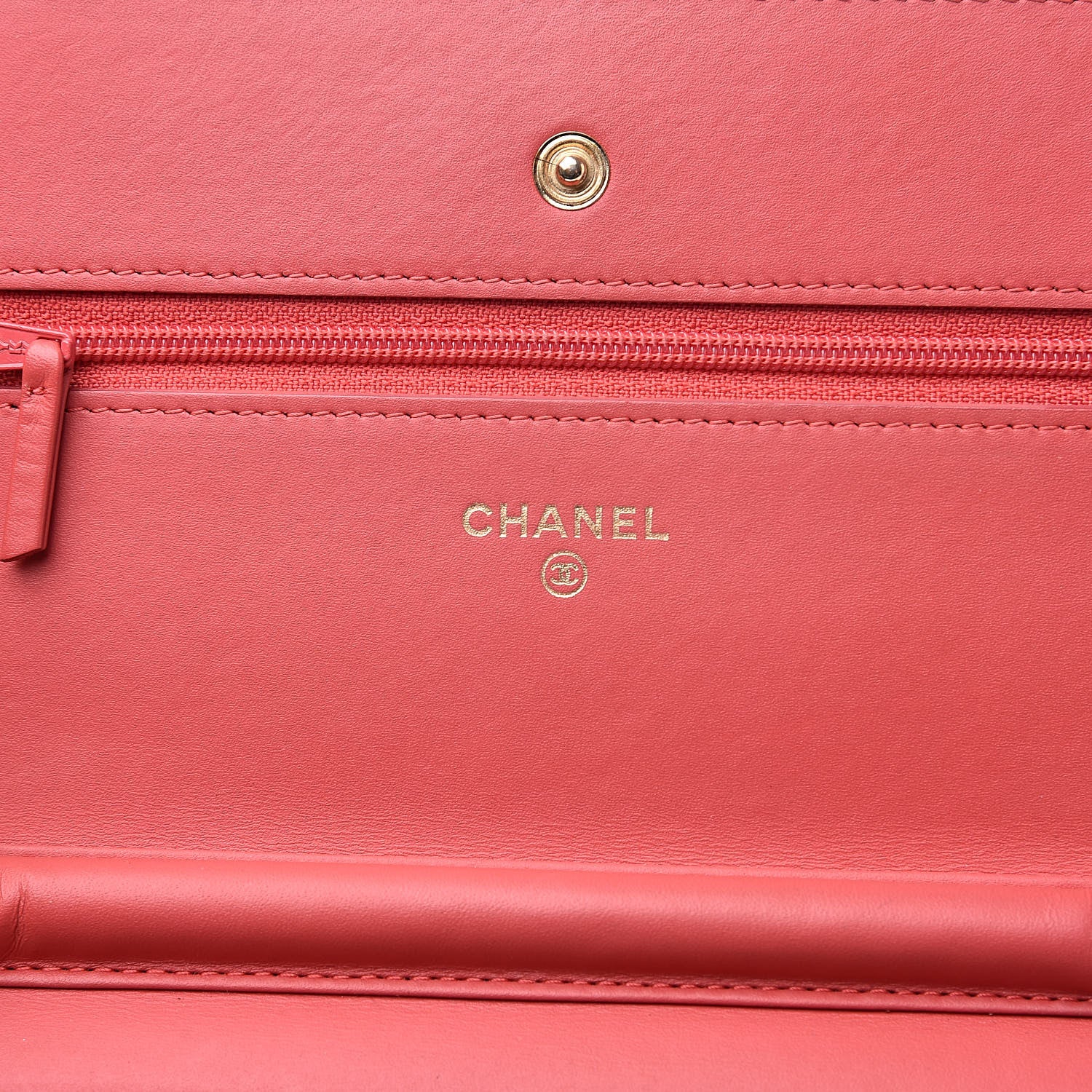 Chanel Caviar Timeless CC Wallet On Chain WOC Pink 6 of 19