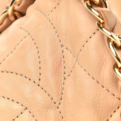 Chanel Calfskin Quilted Large Chain Me Hobo Beige 11 of 12