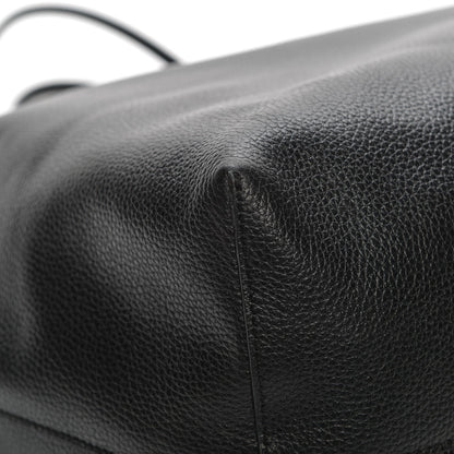 Alexander McQueen Grained Calfskin Skull Open Shopper Tote Black 10 of 10