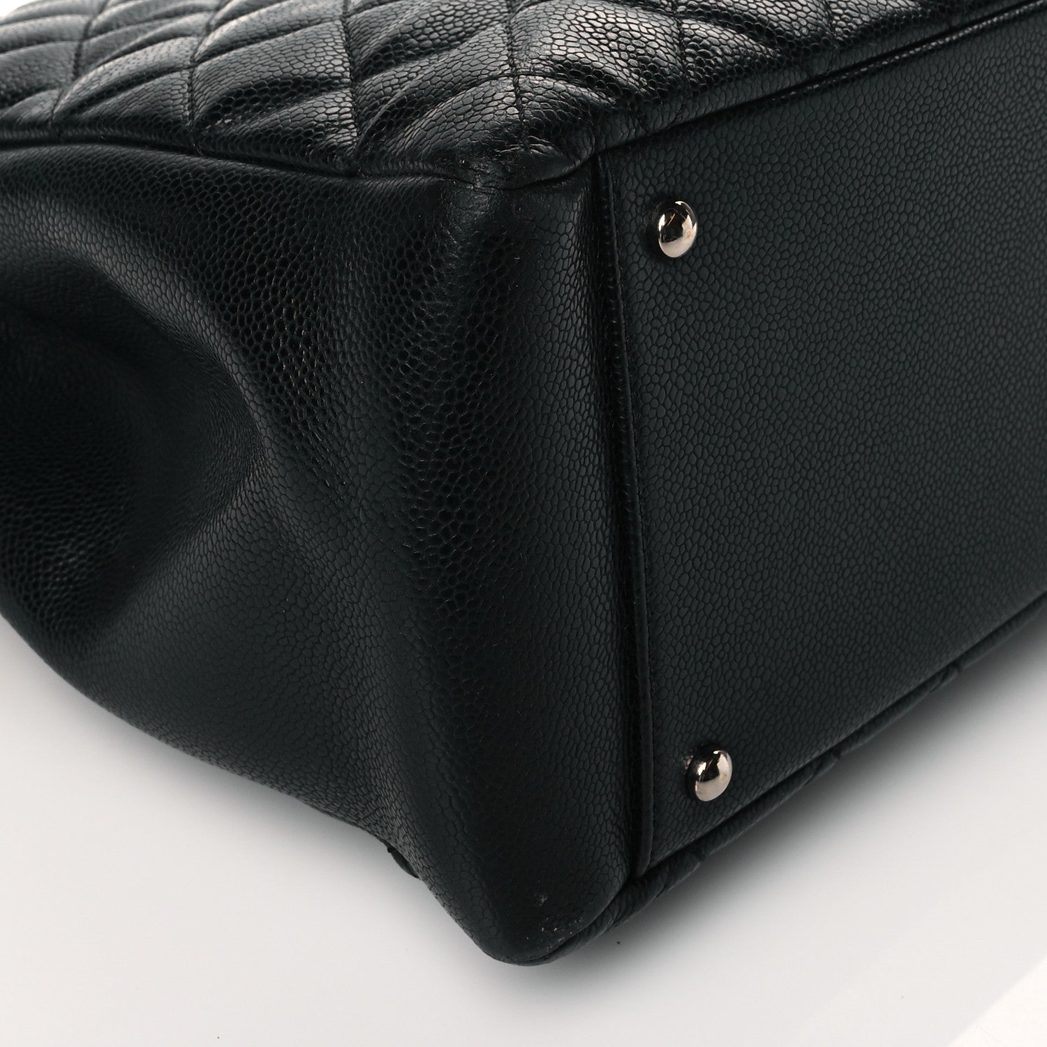 Chanel Caviar Quilted XL Grand Shopping Tote GST Black 9 of 12