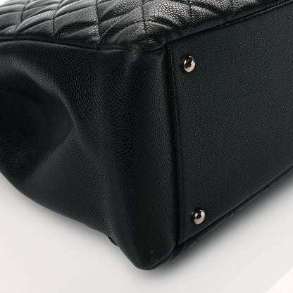 Chanel Caviar Quilted XL Grand Shopping Tote GST Black 9 of 12