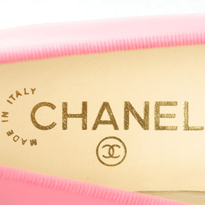 Chanel Patent Cap Toe Ballerina Flats 36 Light Pink 7 of 8