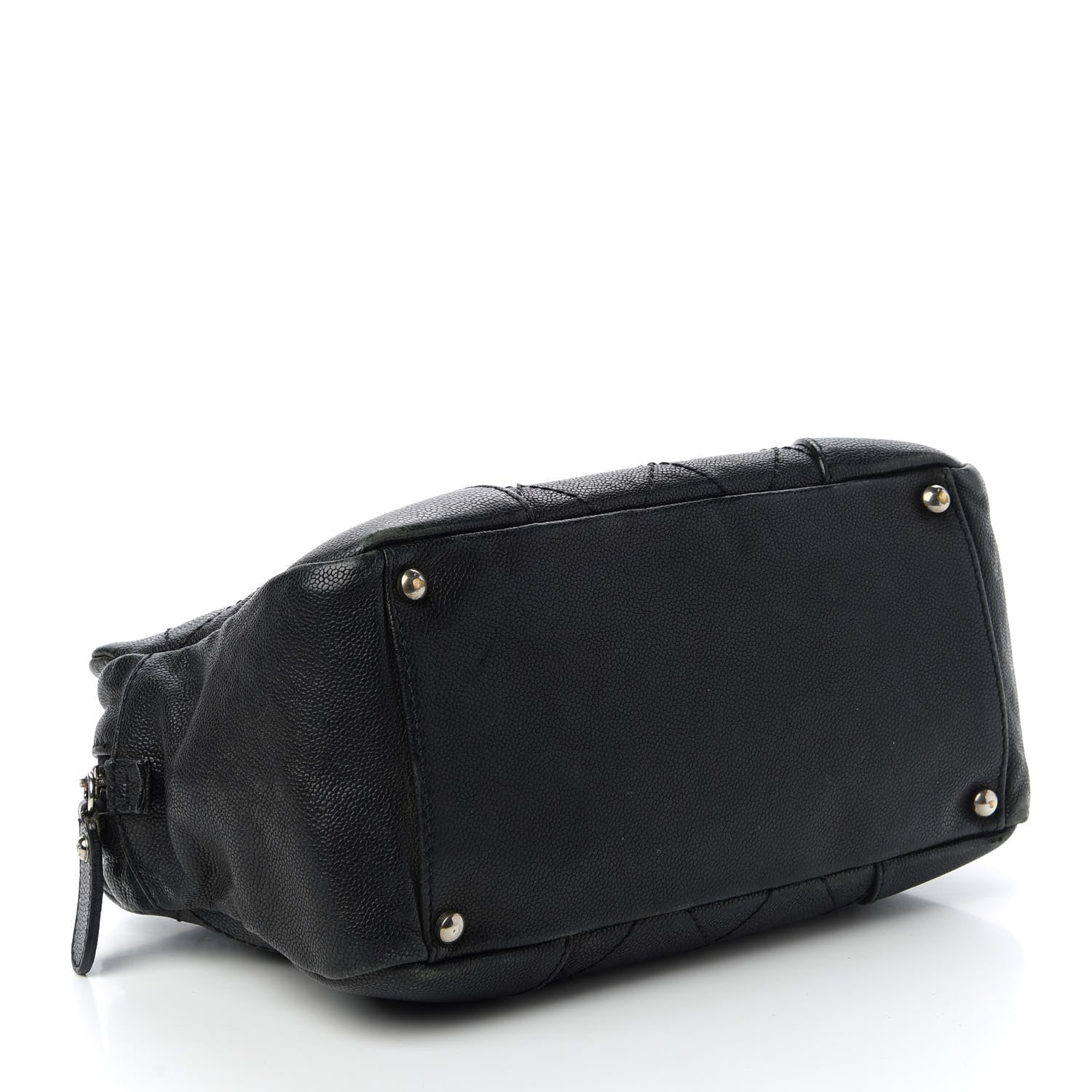 Chanel Distressed Caviar Outdoor Ligne Tote Black 4 of 10